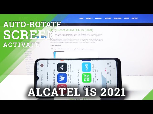 Video thumbnail for Disable Auto-Rotate Option - ALCATEL 1S 2021 & Screen Rotation