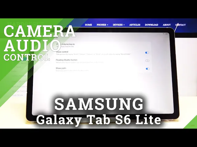 Video thumbnail for How to Control Camera via Voice in Samsung Galaxy Tab S6 Lite - Enable Audio Control