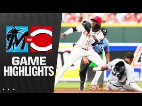 Video thumbnail for Miami Marlins at Cincinnati Reds Full-Game Highlights! | 07/08/2025
