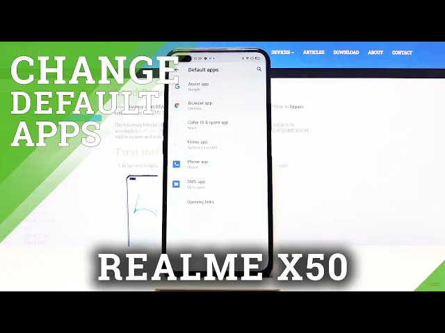 Video thumbnail for How to Set Up Browser as Default in REALME X50 5G - Default Apps List