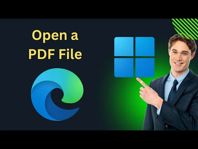 'Video thumbnail for How to Open a PDF File using Microsoft Edge Browser on Windows 11 | GearUpWindows Tutorial'