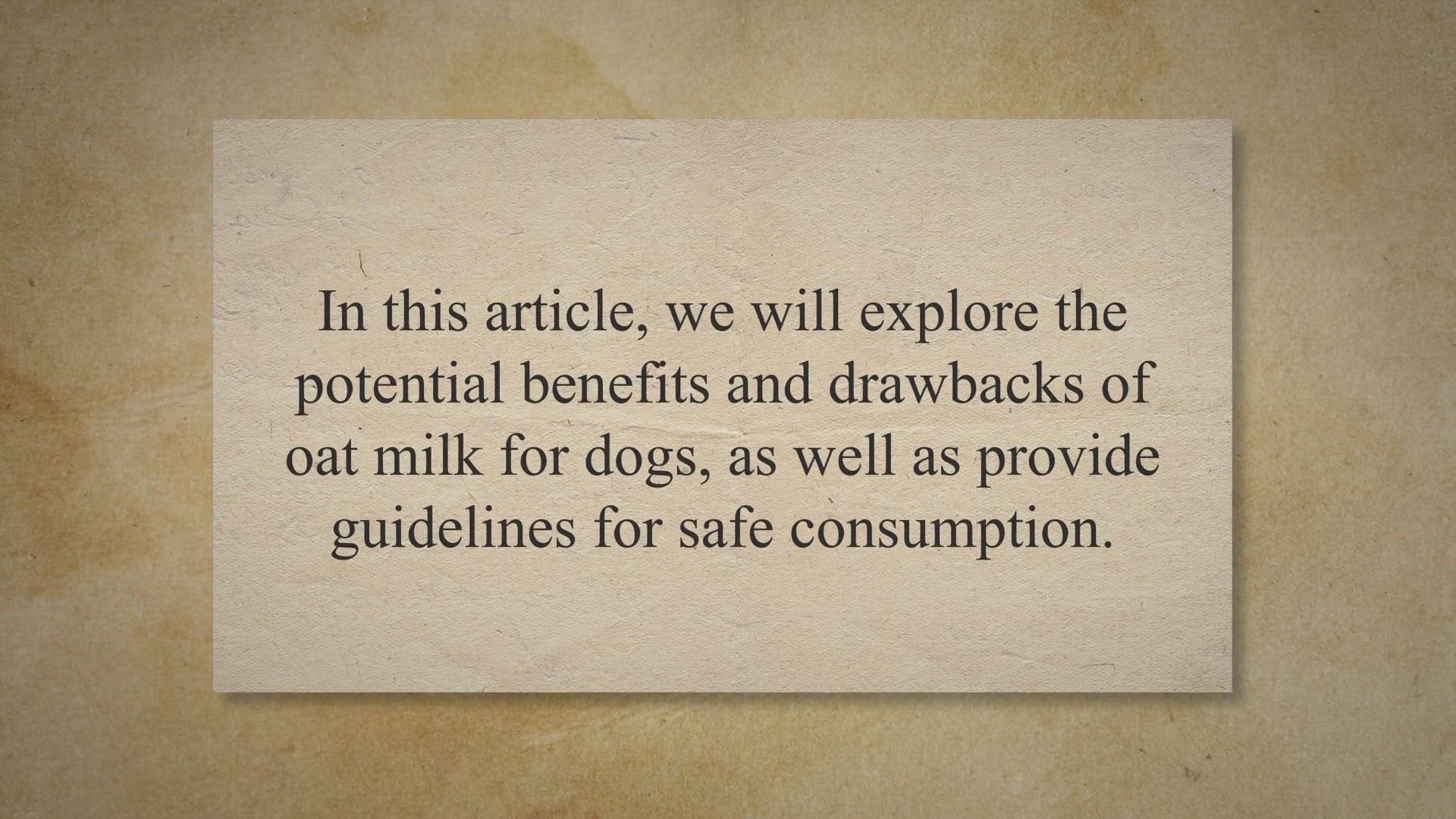 Video thumbnail for Oat Milk for Dogs: Risks, Benefits, and Safe Consumption Guidelines