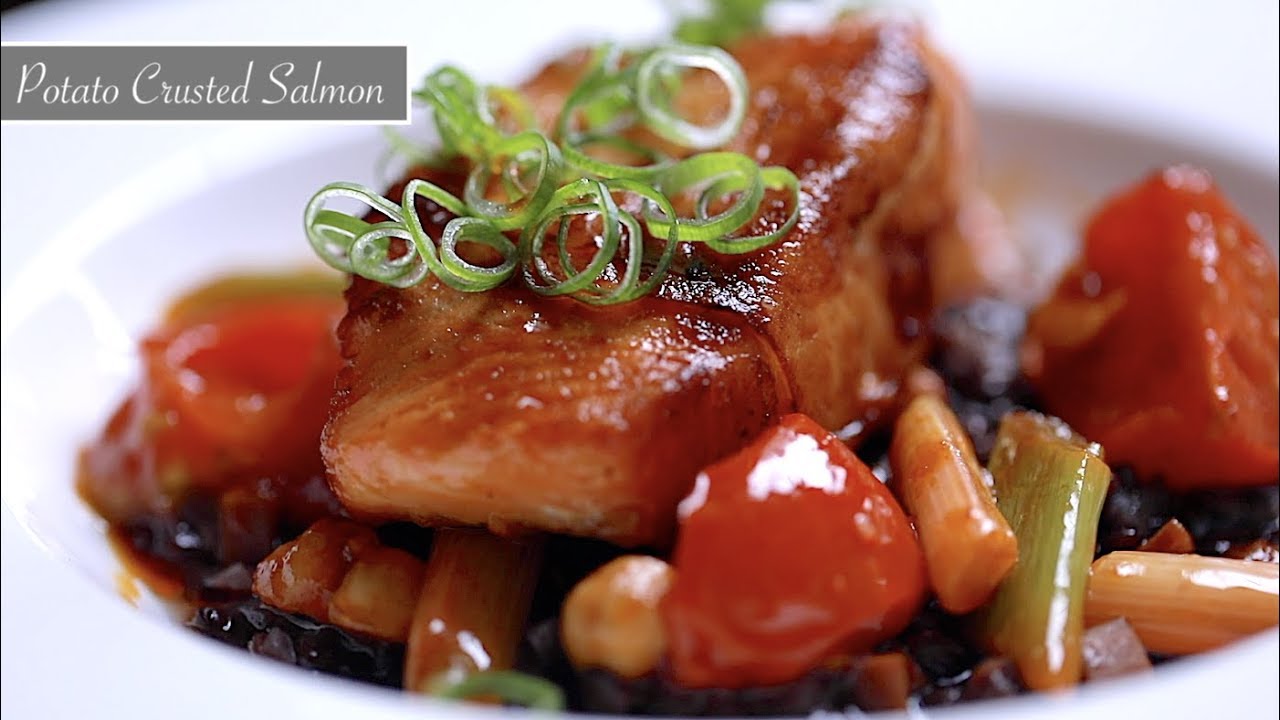 'Video thumbnail for Potato Crusted Salmon'