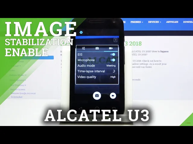 Video thumbnail for How to Activate Image Stabilization on ALCATEL U3 – Turn On Image Stabilization