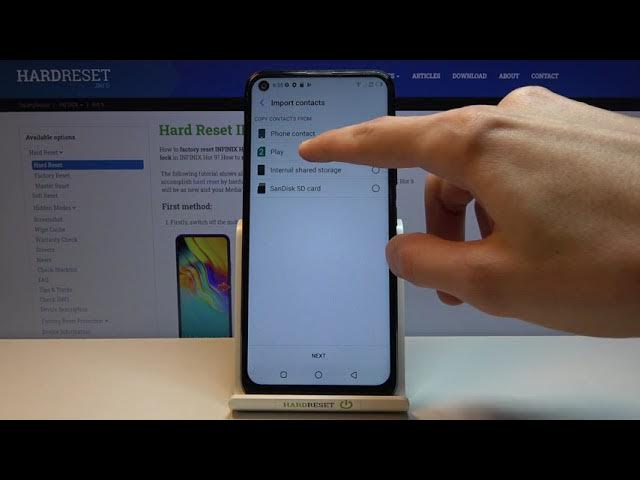 Video thumbnail for How to Transfer Contacts in INFINIX Hot 9 – Copy Contacts