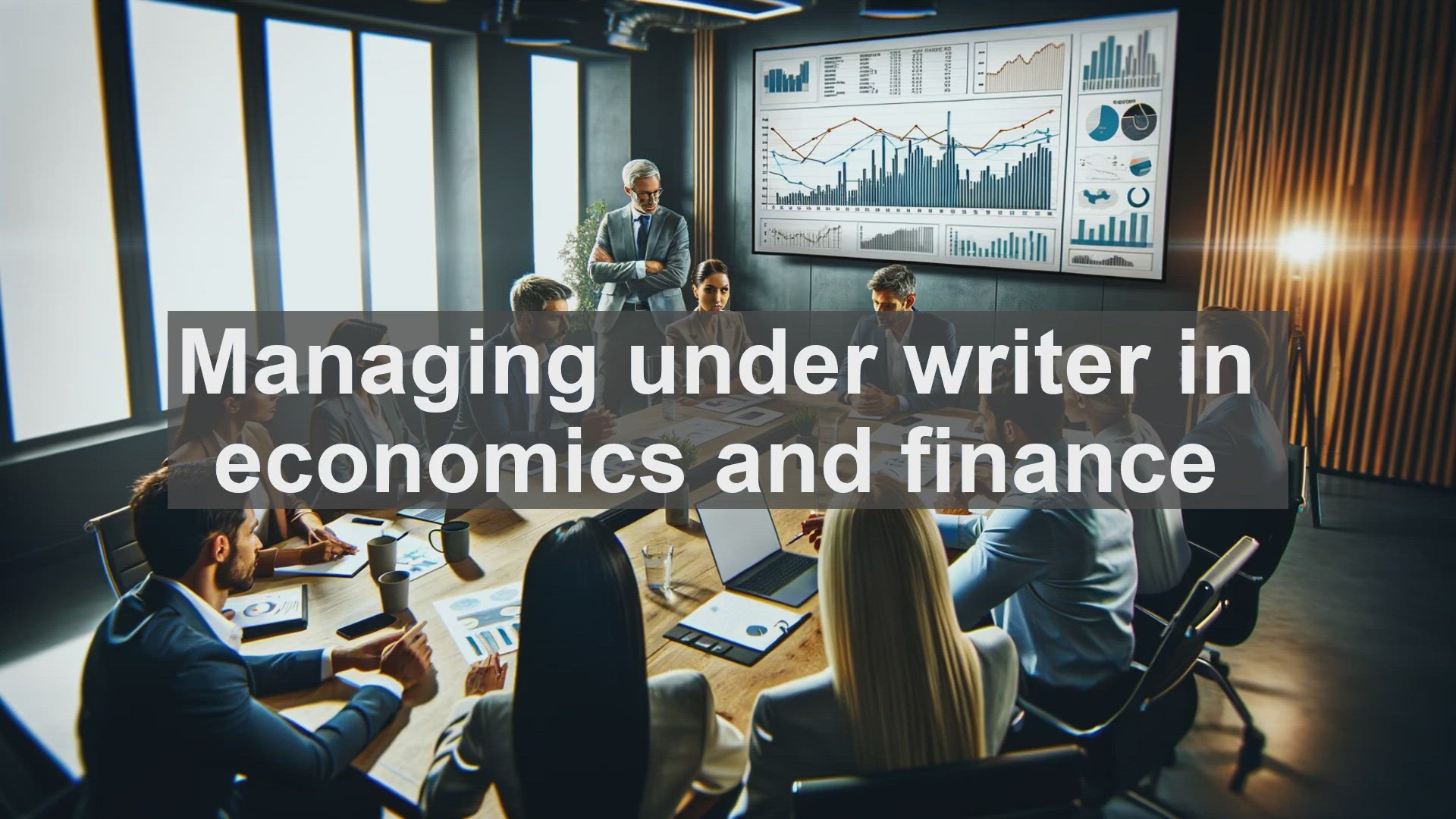 'Video thumbnail for Managing under writer in economics and finance'