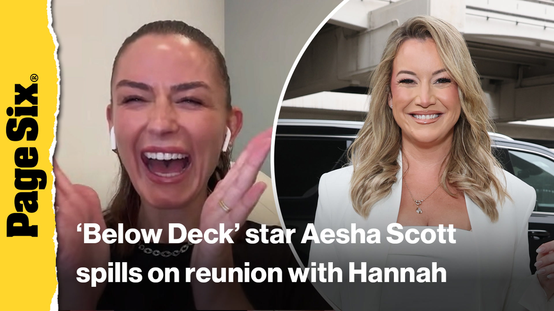 Video thumbnail for 'Below Deck' star Aesha Scott tease alum Hannah Ferrier's 'very special' return to franchise