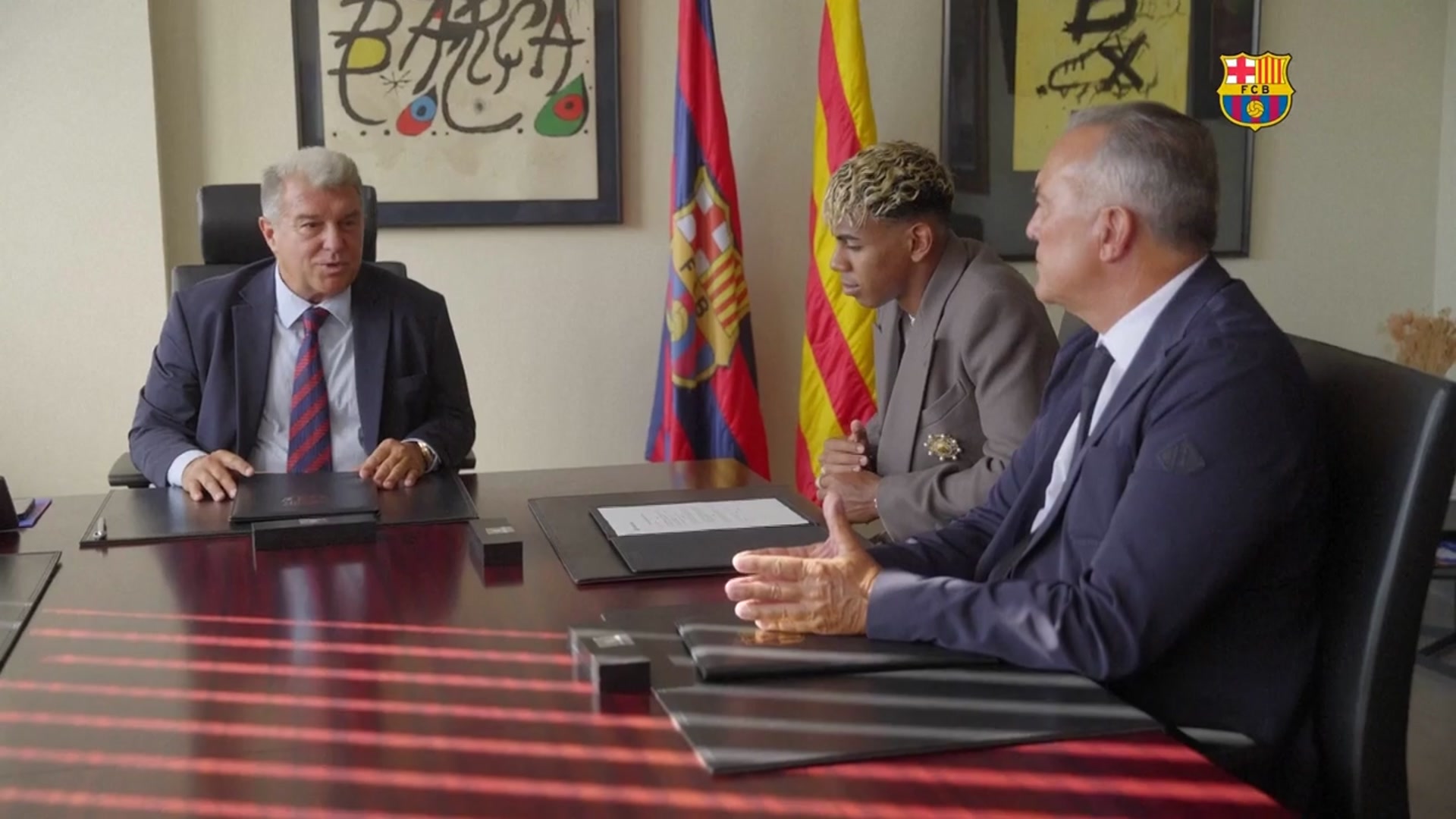 'Video thumbnail for 'Above all, keep winning' - Determined Lamine Yamal speaks after contract extension'