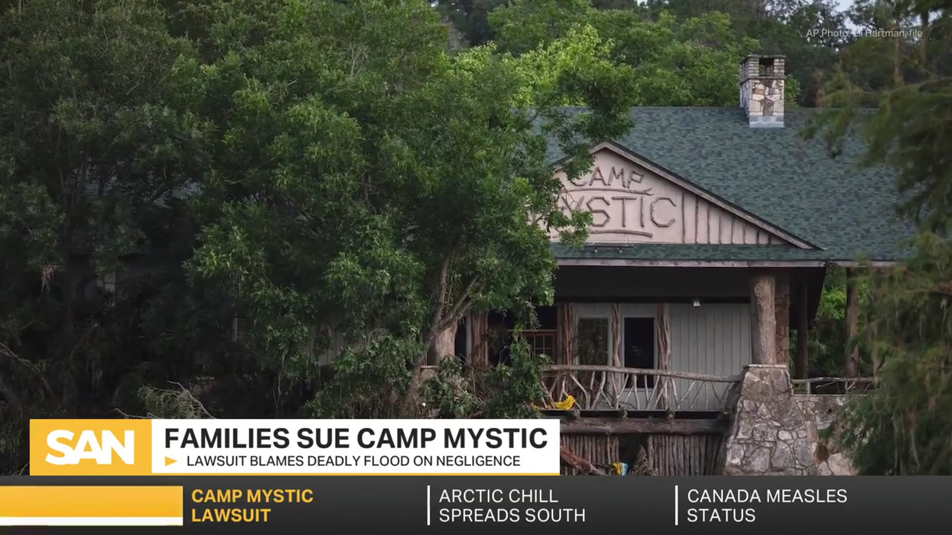 'Video thumbnail for Camp Mystic victims’ families sue owners, claiming negligence'