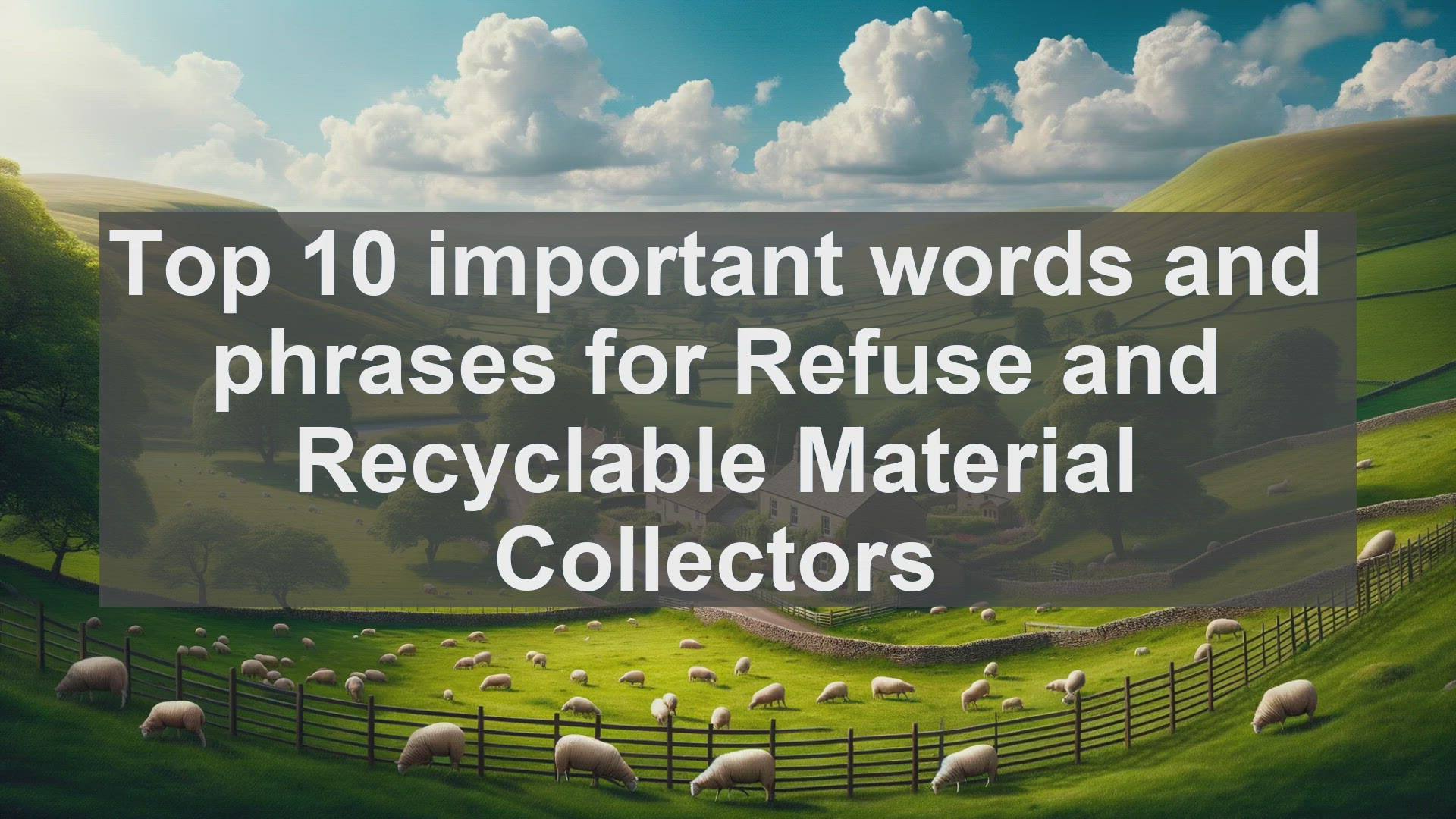 'Video thumbnail for Top 10 important words and phrases for Refuse and Recyclable Material Collectors'