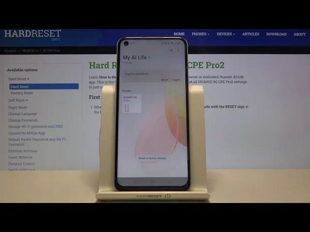 Video thumbnail for How to Factory Reset Huawei 5G CPE2 Pro Router – Restore Default Settings