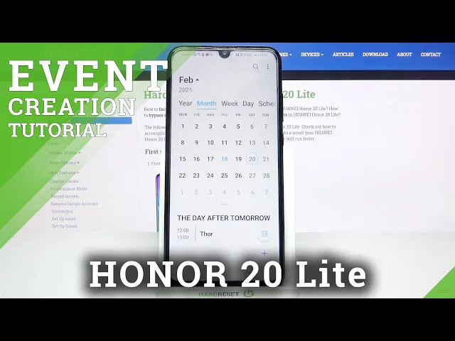 Video thumbnail for How to Add Event to Calendar in Honor 20 Lite?