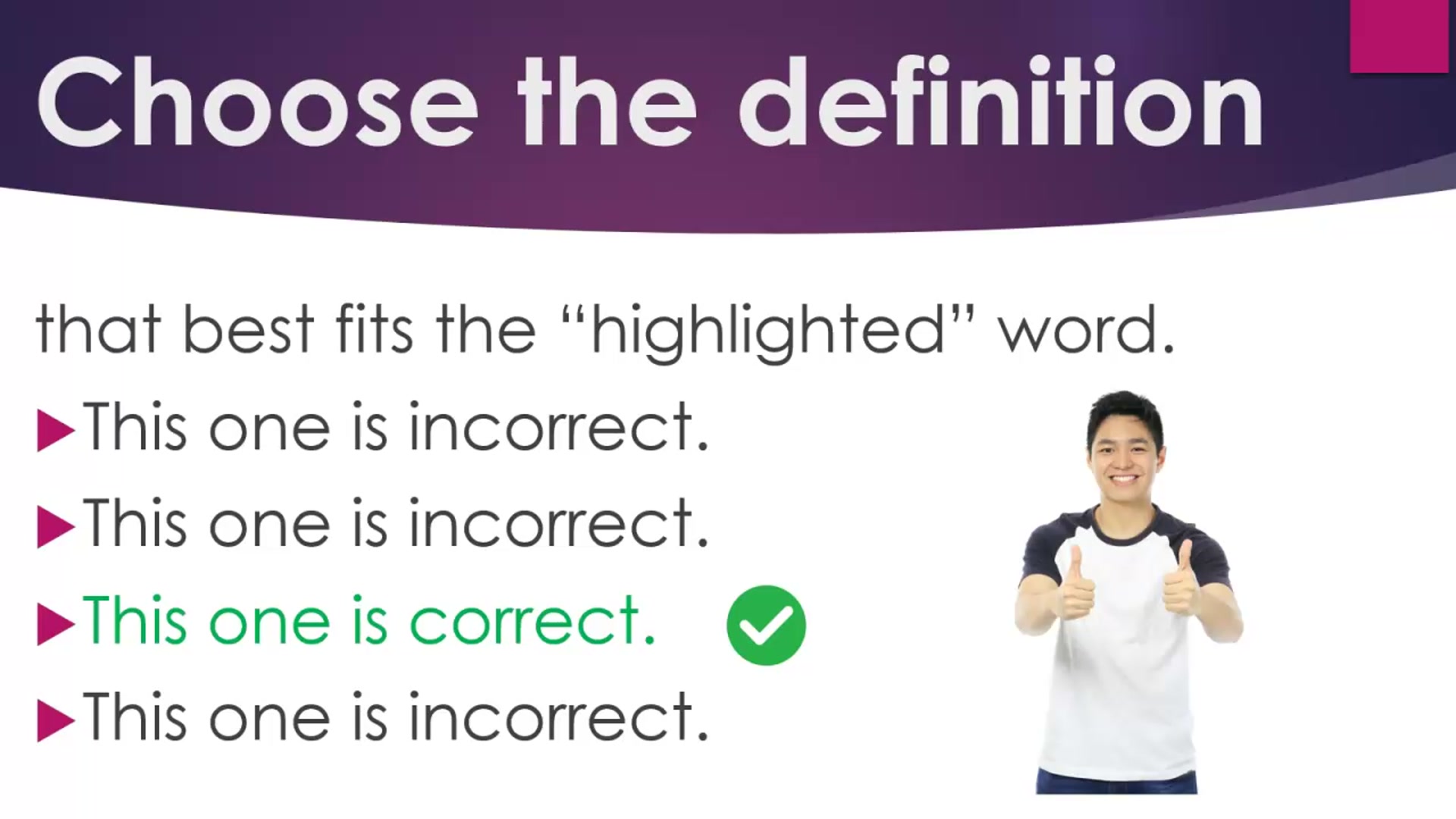 Video thumbnail for Academic Vocabulary Quiz 13