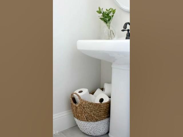 Video thumbnail for Ideias diferentes de como armazenar papel higienico no banheiro #organizaçao