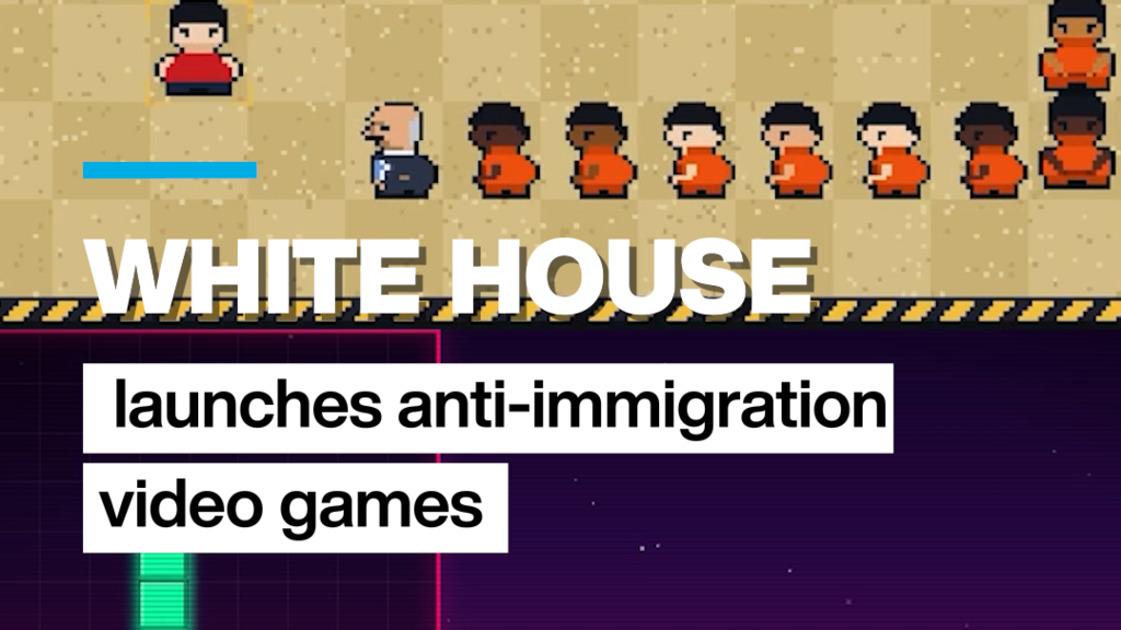 Video thumbnail for Trump administration unveils anti-immigration video games