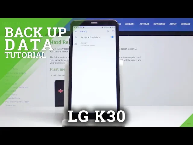 Video thumbnail for How to Activate Google Backup in LG K30 – Data Protection
