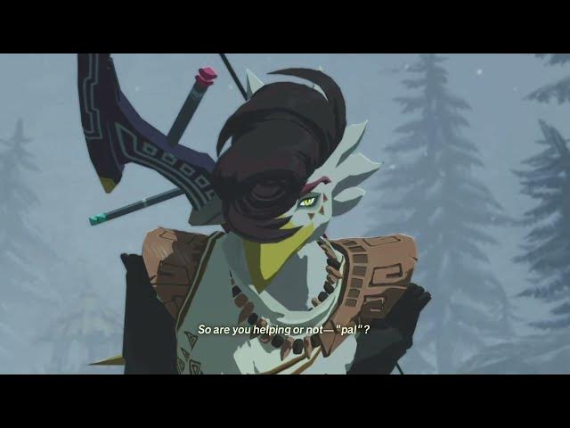 Video thumbnail for Hyrule Warriors: Age of Imprisonment - Shadows In The Snow: Raphica, Rito Elder Intro Cutscene