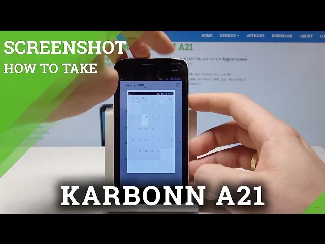 Video thumbnail for How to Take Screenshot in KARBONN A21 - Capture Screen