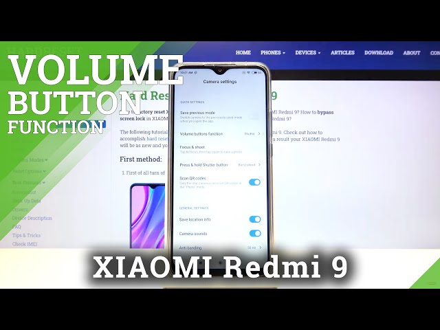 Video thumbnail for Volume Button Functions – XIAOMI Redmi 9 and Camera Keys Managing