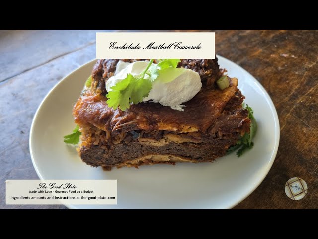 Video thumbnail for Enchilada Meatball Casserole