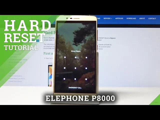 Video thumbnail for HARD RESET ELEPHONE P8000 - Bypass Screen Lock / Wipe Data