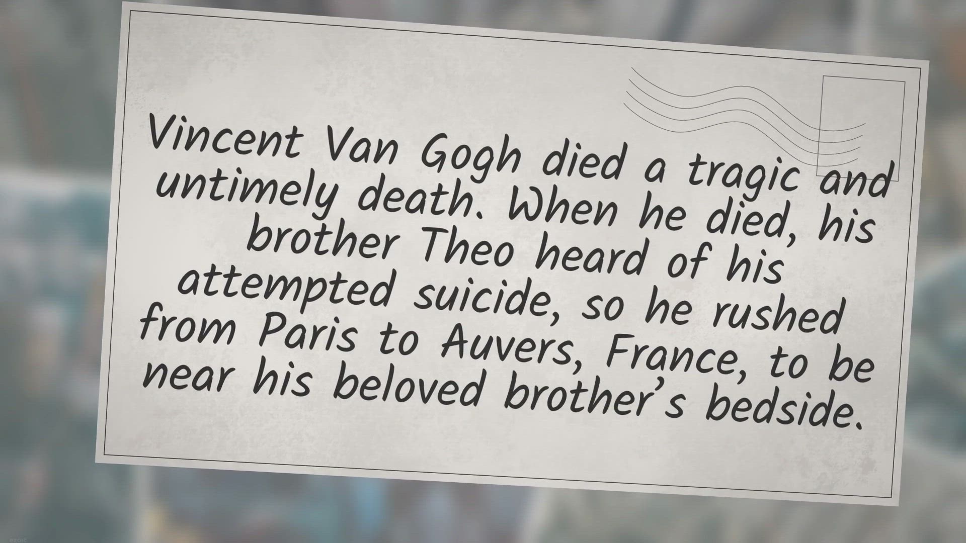 'Video thumbnail for Were Van Gogh's Last Words, "The Sadness Will Last Forever"?'