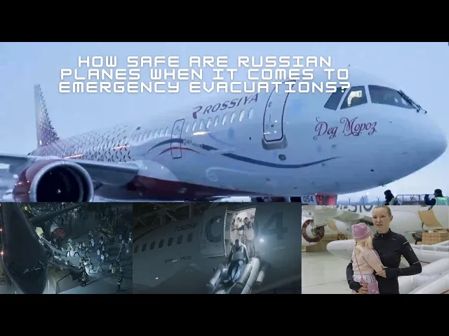 video of: Russian MC-21 vs. Boeing &amp; Airbus: Who Wins the Plane Emergency Escape Race?