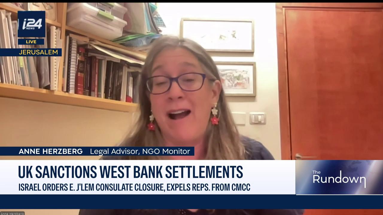 Video thumbnail for UK sanctions West Bank settlements