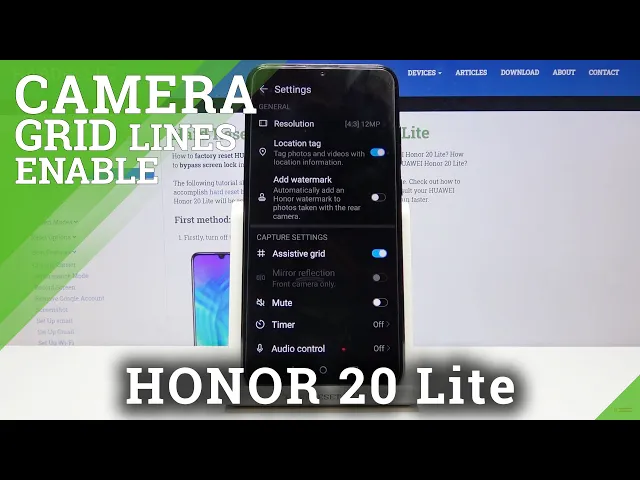 Video thumbnail for Honor 20 Lite - Turn On/Off Camera Grid Lines