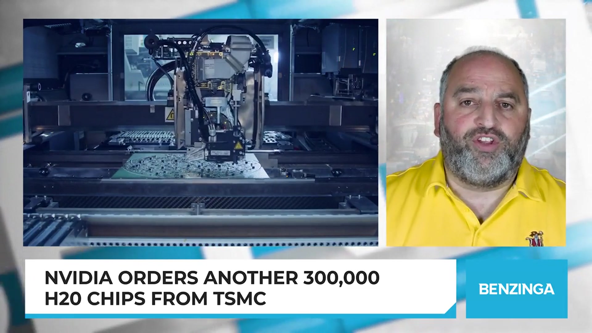 'Video thumbnail for Nvidia Orders Another 300,000 H20 Chips From TSMC'