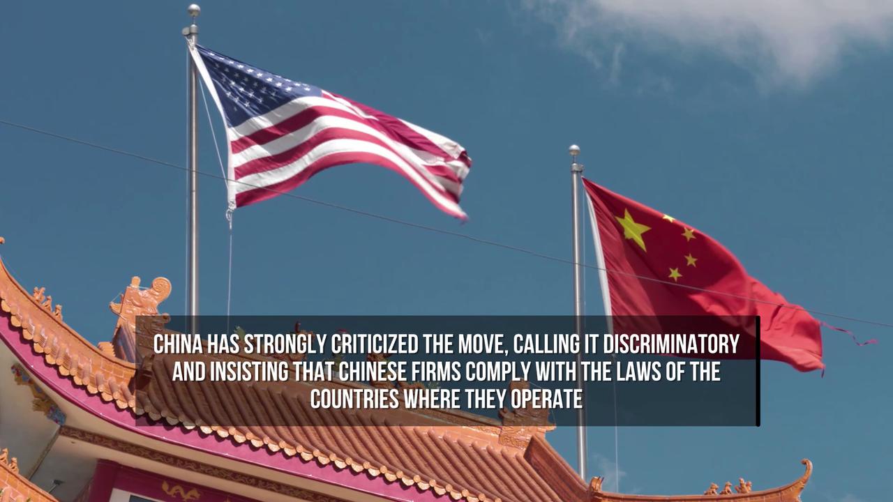 Video thumbnail for US Expands List of Chinese Firms with Alleged Military Links.