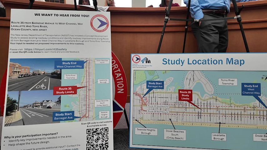 Video thumbnail for Lavallette residents oppose Route 35 two-way traffic plan