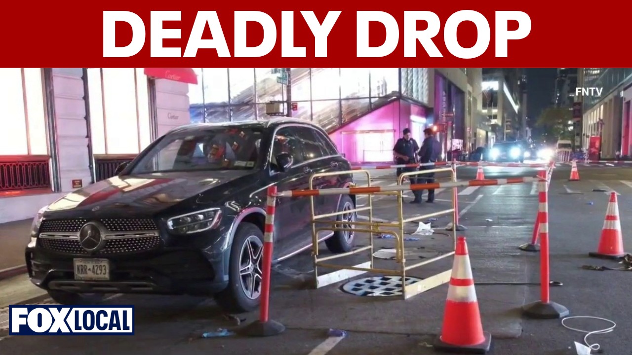 Video thumbnail for Woman falls to her death through open manhole in NYC