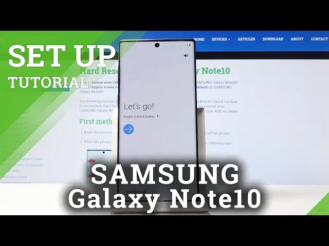 Video thumbnail for How to Set Up SAMSUNG Galaxy Note 10 - Activation & Configuration Process