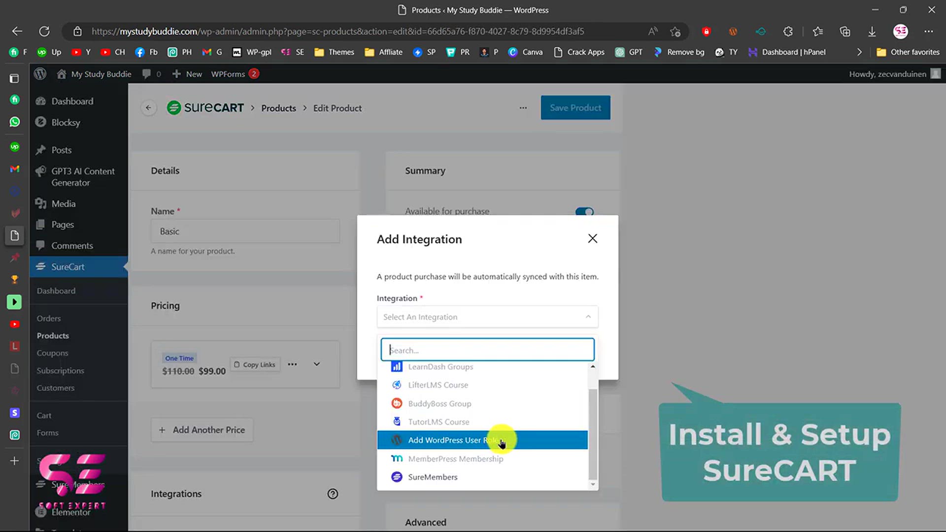 'Video thumbnail for Install and Setup Surecart WordPress Plugin - Best FREE eCommerce Solution'
