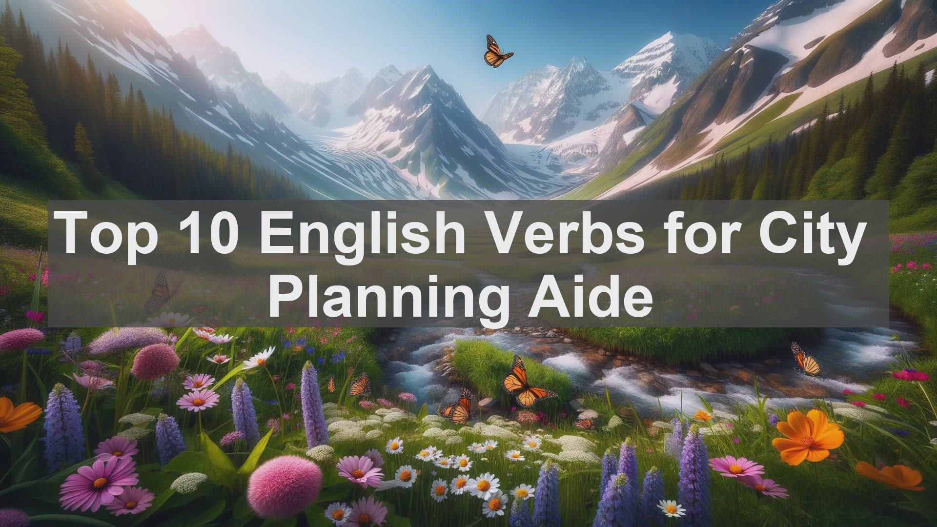 'Video thumbnail for Top 10 English Verbs for City Planning Aide'