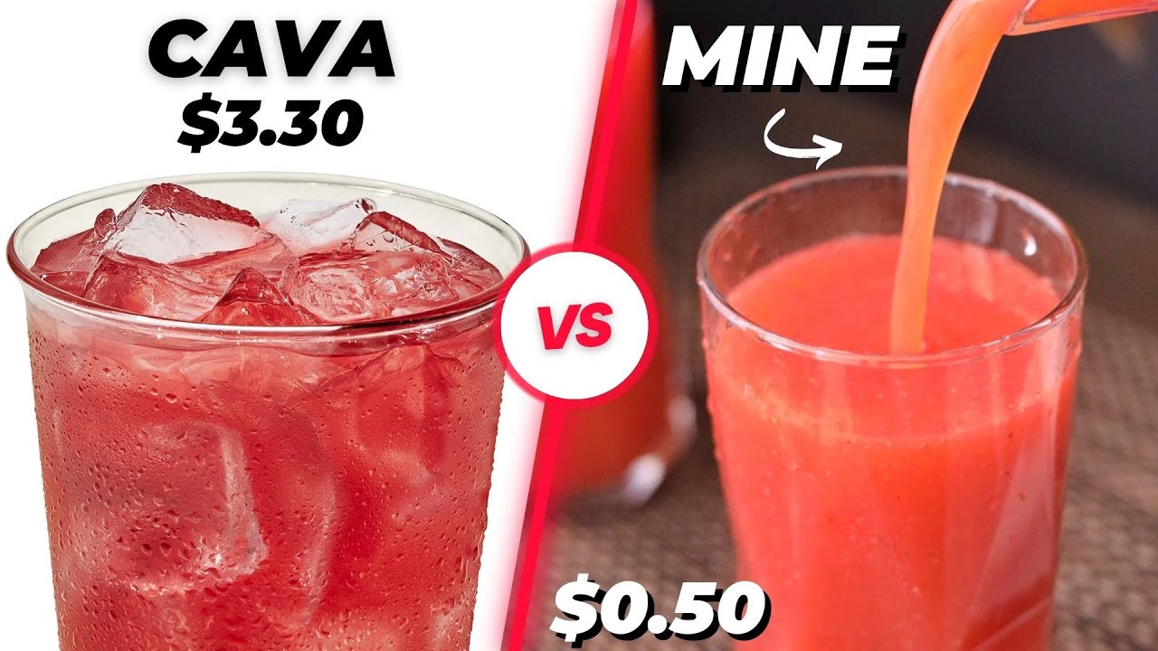 Video thumbnail for I Made CAVA Strawberry Citrus, But Cheaper and Healthier