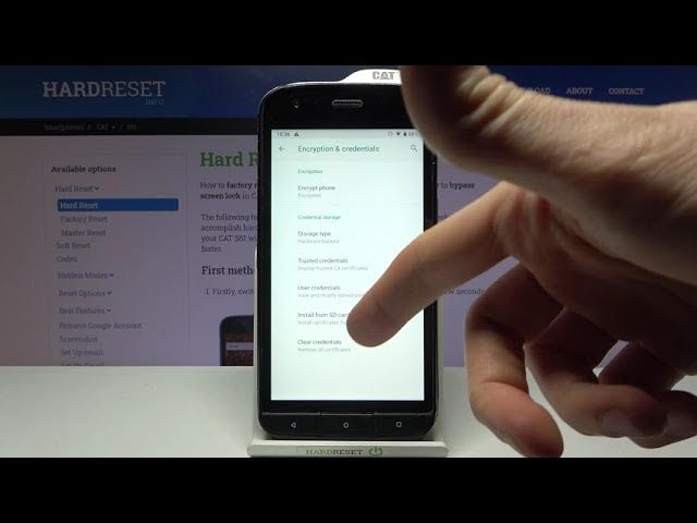 Video thumbnail for How to Clear Credentials in CAT S61 – Remove Licenses