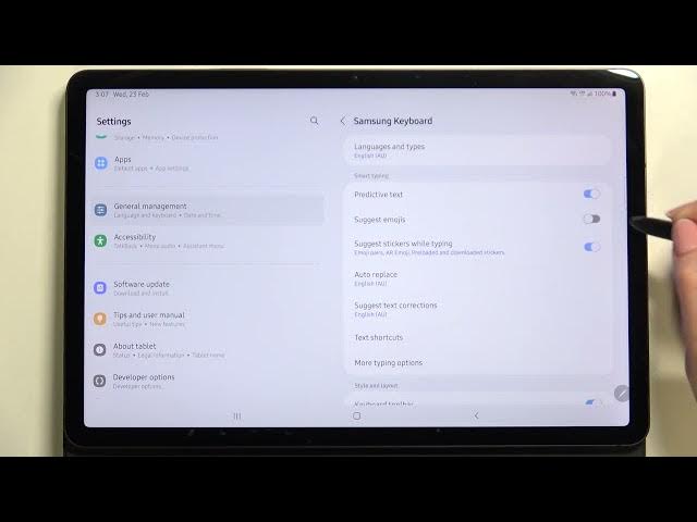 Video thumbnail for How to Enable Emoji Suggestions in SAMSUNG Galaxy Tab S8 – Find Suggestions Option
