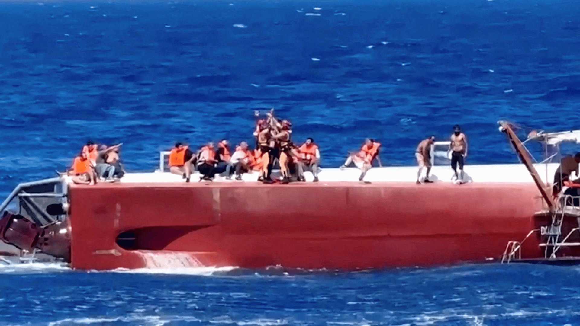 Video thumbnail for Ferry capsizes off Northern Cyprus, killing seven, 23 missing