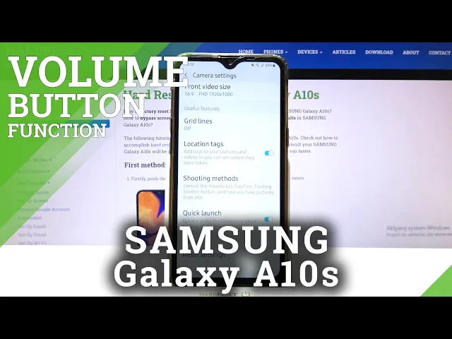 Video thumbnail for How to Change Volume Buttons in SAMSUNG Galaxy A10s – Add Volume Buttons Functions in Camera