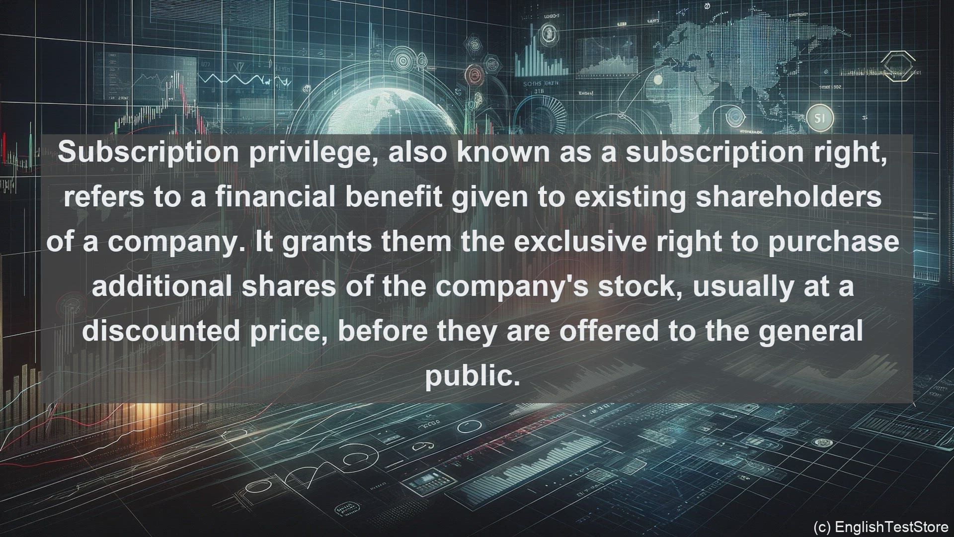 'Video thumbnail for Subscription privilege in economics and finance'