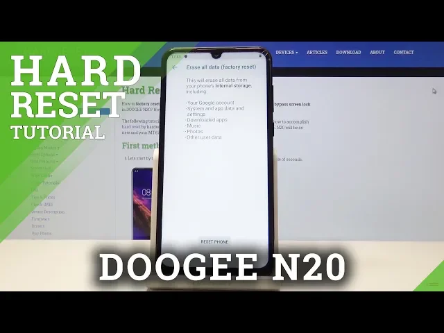 Video thumbnail for How to Perform Hard Reset in DOOGEE N20 - Wipe Data / Remove Files & Settings