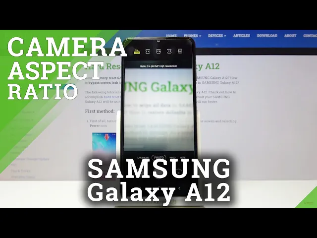 Video thumbnail for Samsung Galaxy A12 - How to Change Camera Aspect Ratio