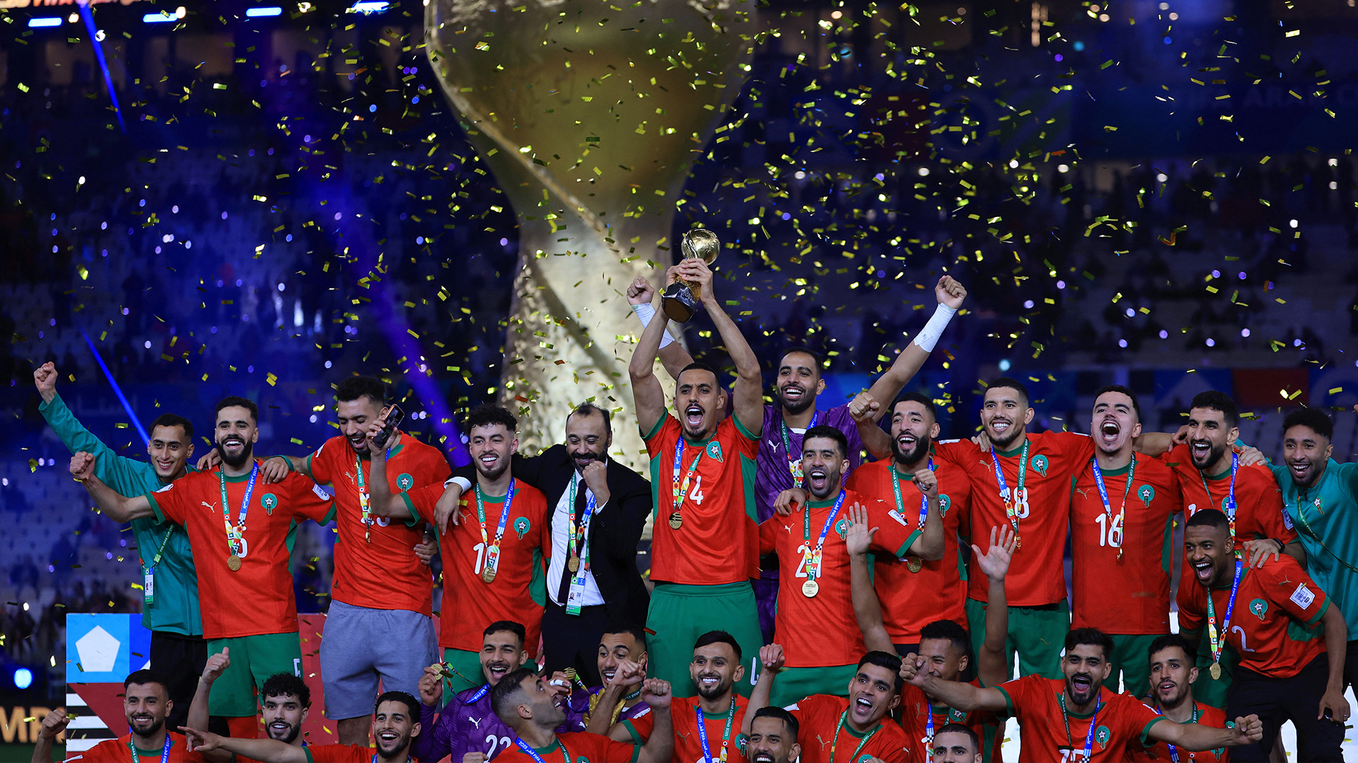 Video thumbnail for Fans reflect on Morocco’s Arab Cup win