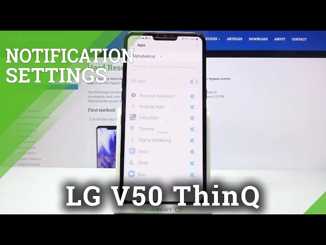 Video thumbnail for How to Personalize Notifications on LG V50 ThinQ – Manage Notifications