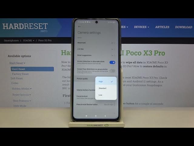 Video thumbnail for How to Pick Photo Quality in POCO X3 Pro - Select Picture Quality