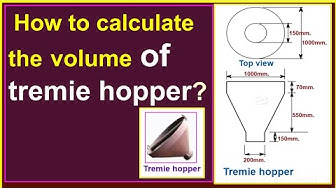 'Video thumbnail for How to calculate the volume of the tremie hopper?/ Calculating the volume of concrete for pile work.'