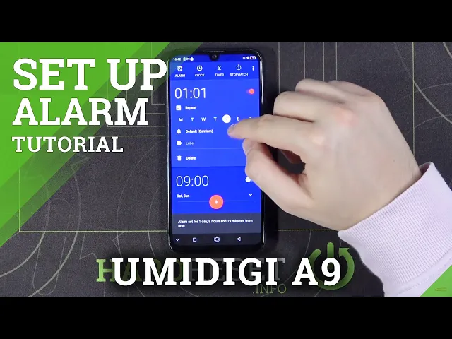 Video thumbnail for How to Use Alarm Clock on UMIDIGI A9 – Alarm Clock Managing