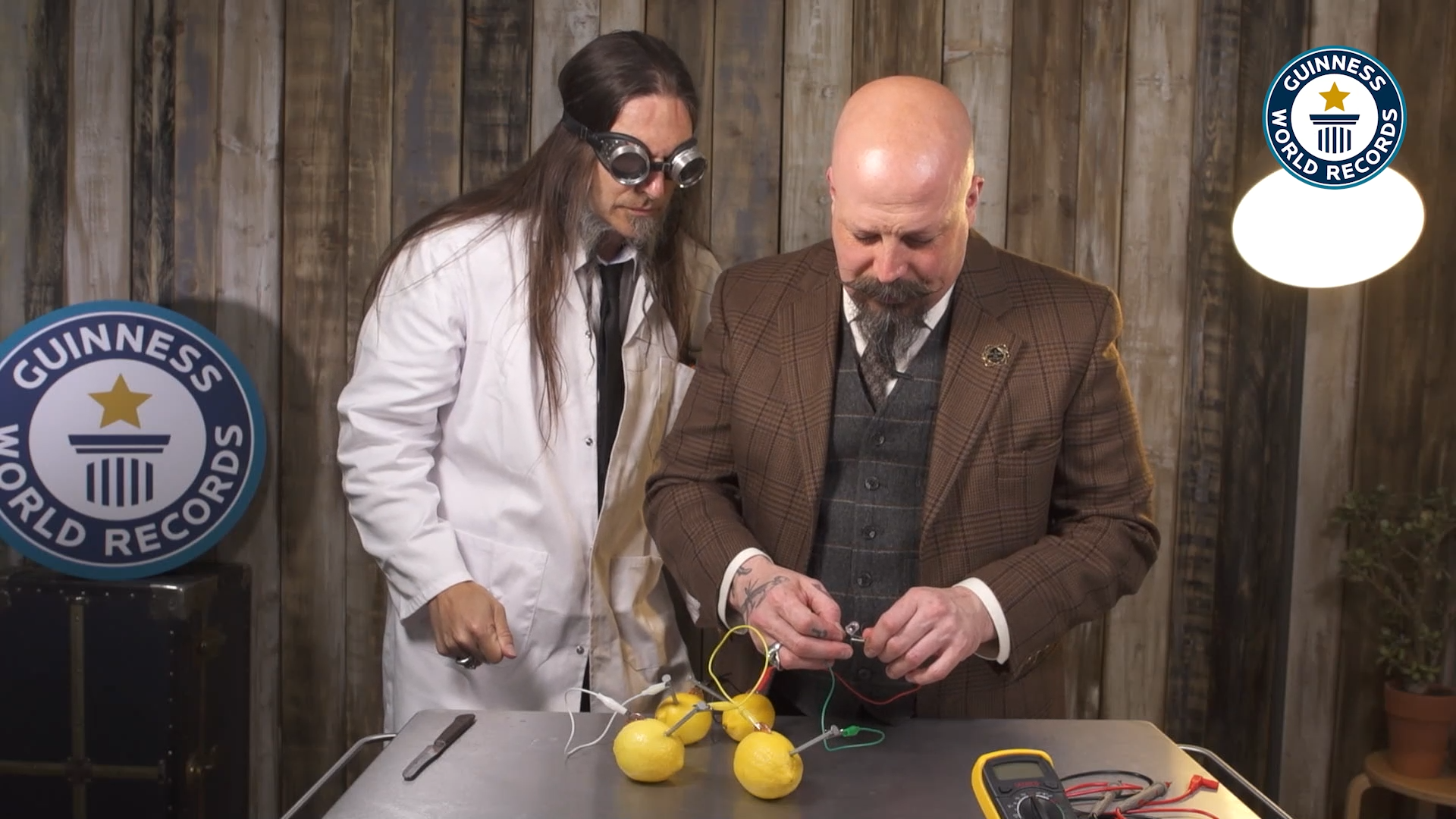 'Video thumbnail for Record-Breaking Fruit Power, Light an LED with Lemons'